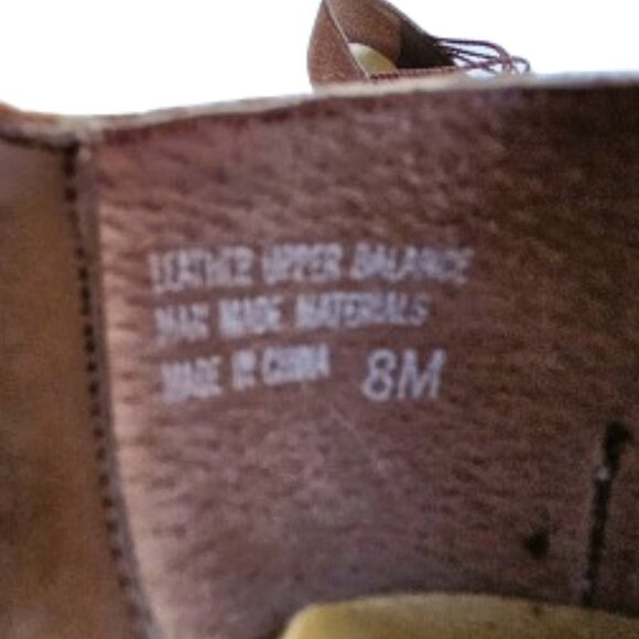 Vertan Brown Leather Suede Criss-Cross Elastic Strap Pumps -  Size 8M - Picture 8 of 8